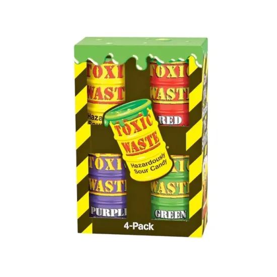 Toxic Waste 4 pack Assorted 168g