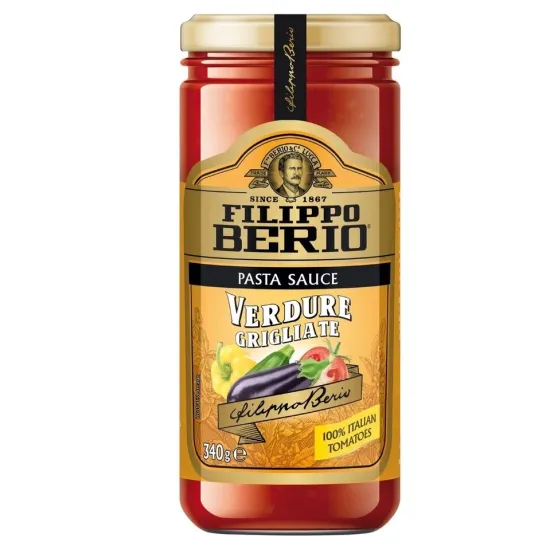 Filippo Berio Verdure Grigliate Pasta Sauce 340g Filippo Berio Verdure Grigliate Pasta Sauce 340g