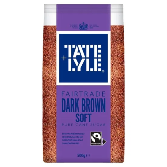 Tate & Lyle Fairtrade Dark Brown Soft Sugar 500g