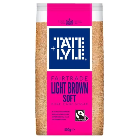 Tate & Lyle Fairtrade Light Brown Soft Sugar 500g