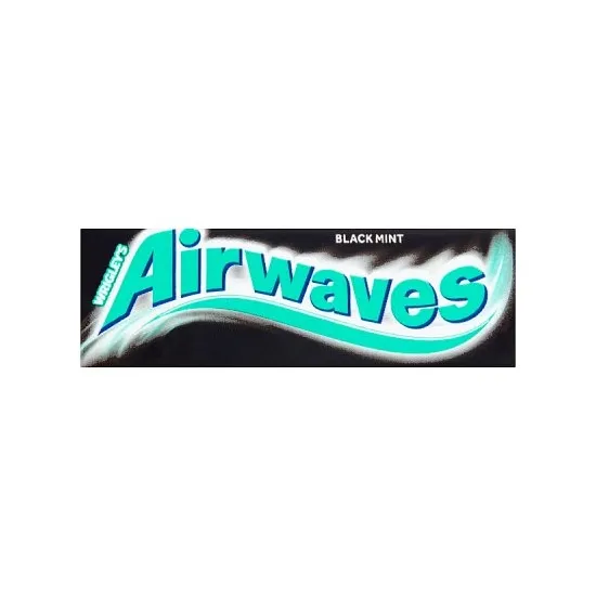 Airwaves Black Mint Sugarfree Chewing Gum 10 Pieces
