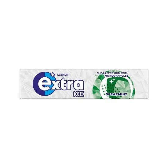 Extra Ice Spearmint Chewing Gum Sugarfree 10 Pieces