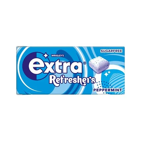 Extra Refreshers Peppermint Sugarfree Chewing Gum Handy Box 7pcs