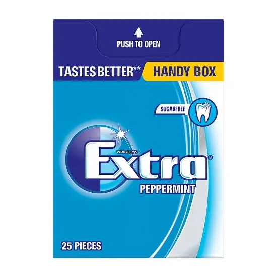Extra Peppermint Sugarfree  Gum Handy Box 12 Packs