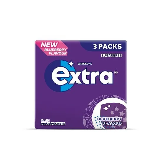 Extra Blueberry 3 Pack 10 Pieces