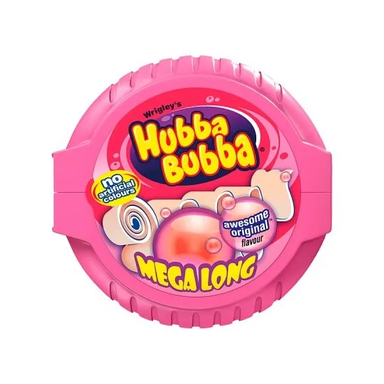 Hubba Bubba Fancy Fruit Bubblegum Mega Long Tape 56g