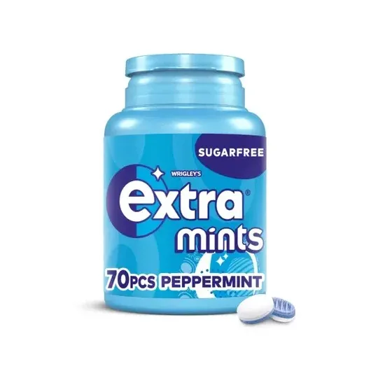 Extra Mints Peppermint SugarfreeBottle 70 Pieces