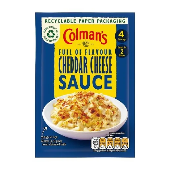 Colmans Cheddar Cheese Sauce Mix 40g