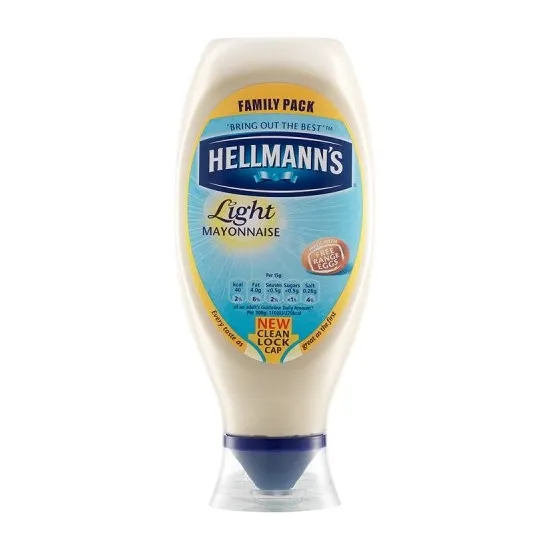 Hellmanns Squeezy Light Mayonnaise 750ml