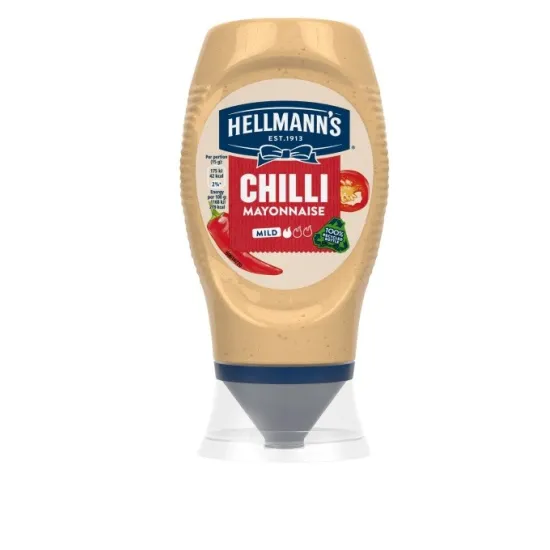 Hellmanns Chilli Squeezy Mayonnaise 250ml