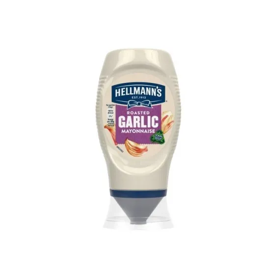Hellmans Garlic Squeezy Mayonnaise 250ml