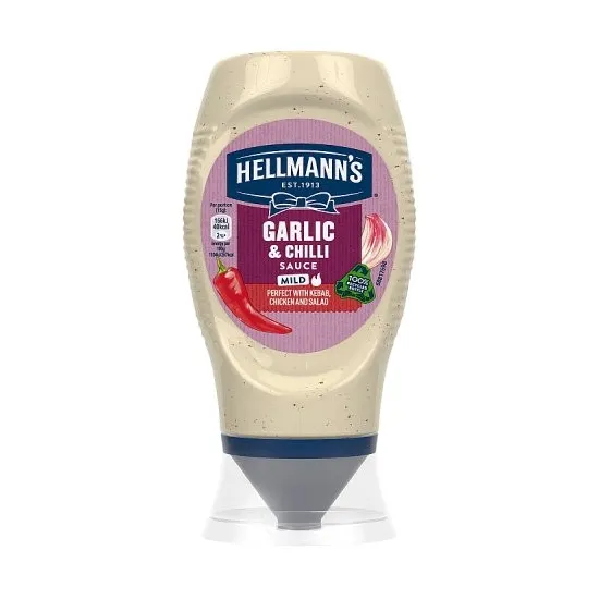 Hellman Garlic Chili Squeezy Mayonnaise 250ml