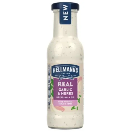 Hellmanns Salad Dressing Garlice 250ml